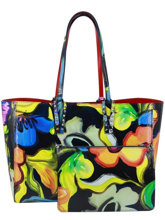 Christian Louboutin Handbags - Christian Louboutin  Cabata Floral Leather Tote Bag Multicolor